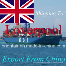 Container Shipping Costs Rates Envio de Frete Marítimo da China para Liverpool, Reino Unido UK